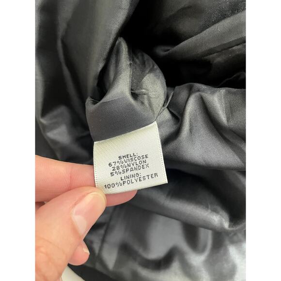 Neiman Marcus Double Breasted Blazer Stretch Black Women's 10 Classic Academia - Picture 15 of 15